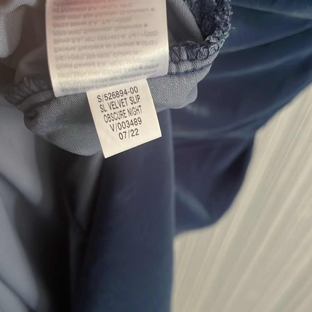 Plus size Old Navy blue velvet slip dress - Picture 7 of 7
